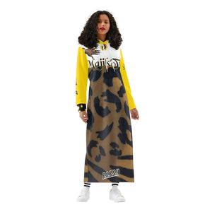 🔥 MajikTipz™ Leopard Print Hoodie Dress – Urban Streetwear for Bold Queens (B.O.B.S.A Edition)