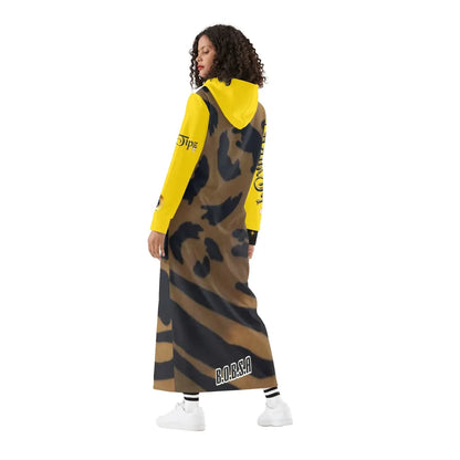 🔥 MajikTipz™ Leopard Print Hoodie Dress – Urban Streetwear for Bold Queens (B.O.B.S.A Edition)