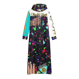 🔥 MajikTipz™ Leopard Print Hoodie Dress – Urban Streetwear for Bold Queens (B.O.B.S.A Edition)