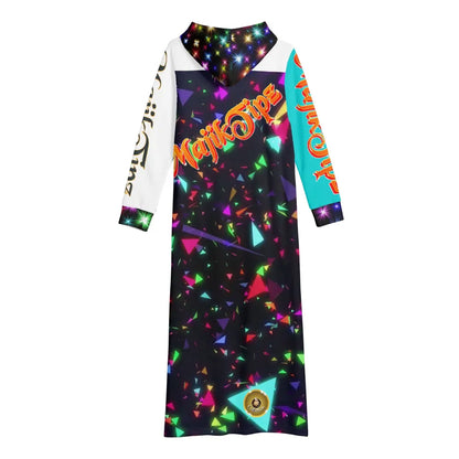 🔥 MajikTipz™ Leopard Print Hoodie Dress – Urban Streetwear for Bold Queens (B.O.B.S.A Edition)