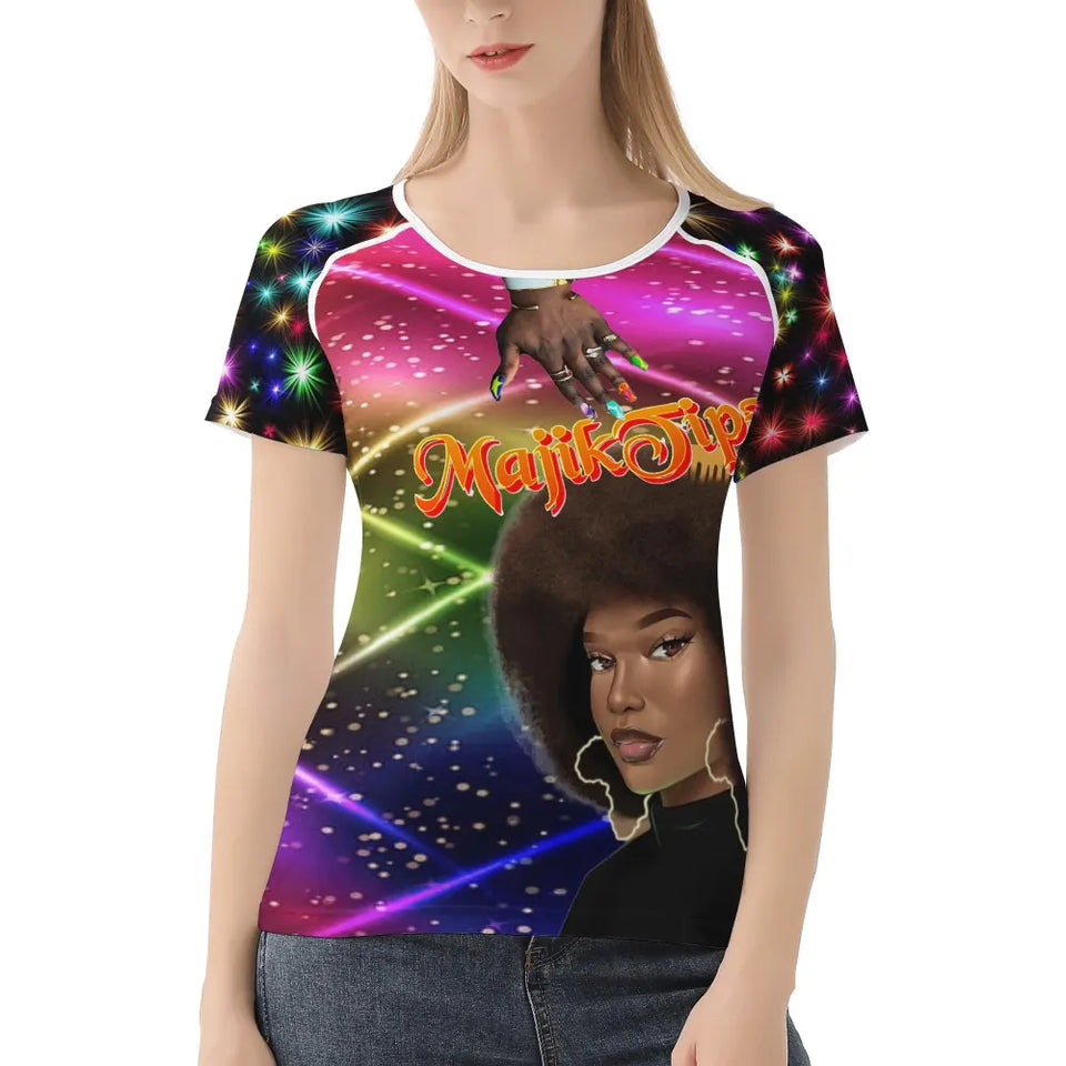 MajikTips x BOBSA Afro Art Graphic T-Shirt