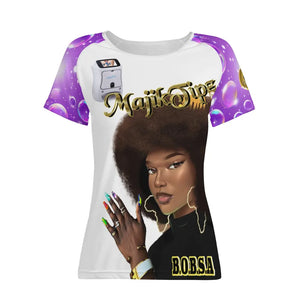 MajikTips x BOBSA Afro Art Graphic T-Shirt – Bold Style, Vibrant Culture