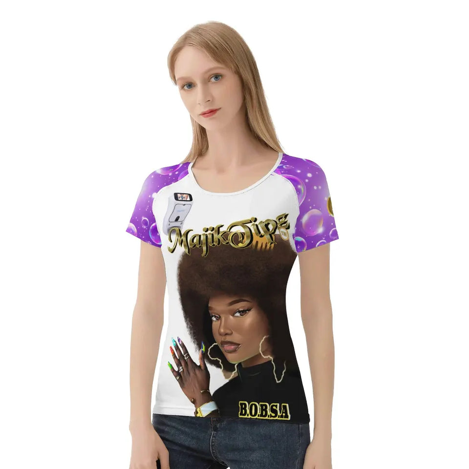MajikTips x BOBSA Afro Art Graphic T-Shirt – Bold Style, Vibrant Culture
