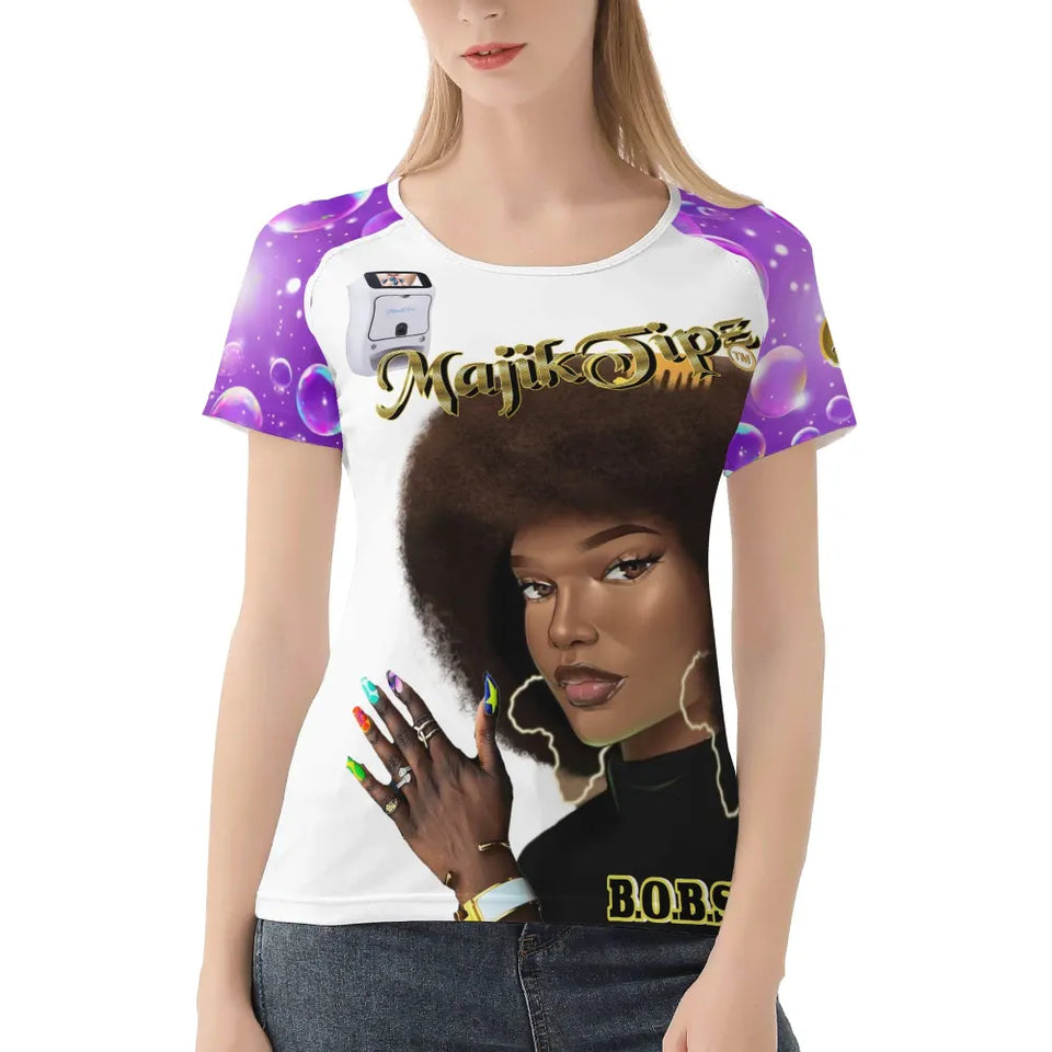 MajikTips x BOBSA Afro Art Graphic T-Shirt – Bold Style, Vibrant Culture