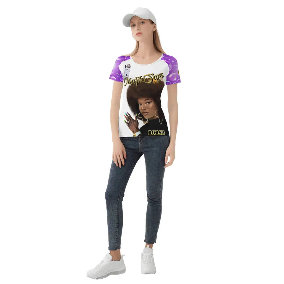MajikTips x BOBSA Afro Art Graphic T-Shirt – Bold Style, Vibrant Culture