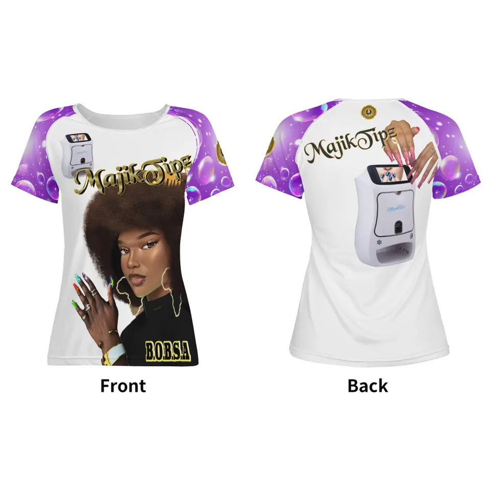 MajikTips x BOBSA Afro Art Graphic T-Shirt – Bold Style, Vibrant Culture