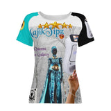 MajikTipz™ "Queenz of the Galaxy" Futuristic Afro Art T-Shirt