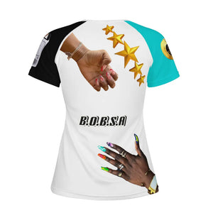 MajikTipz™ "Queenz of the Galaxy" Futuristic Afro Art T-Shirt