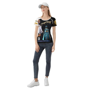 MajikTipz™ "Queenz of the Galaxy" Futuristic Afro Art T-Shirt – Empowerment Meets Innovation
