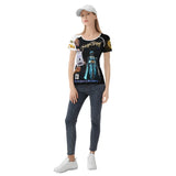 MajikTipz™ "Queenz of the Galaxy" Futuristic Afro Art T-Shirt – Empowerment Meets Innovation